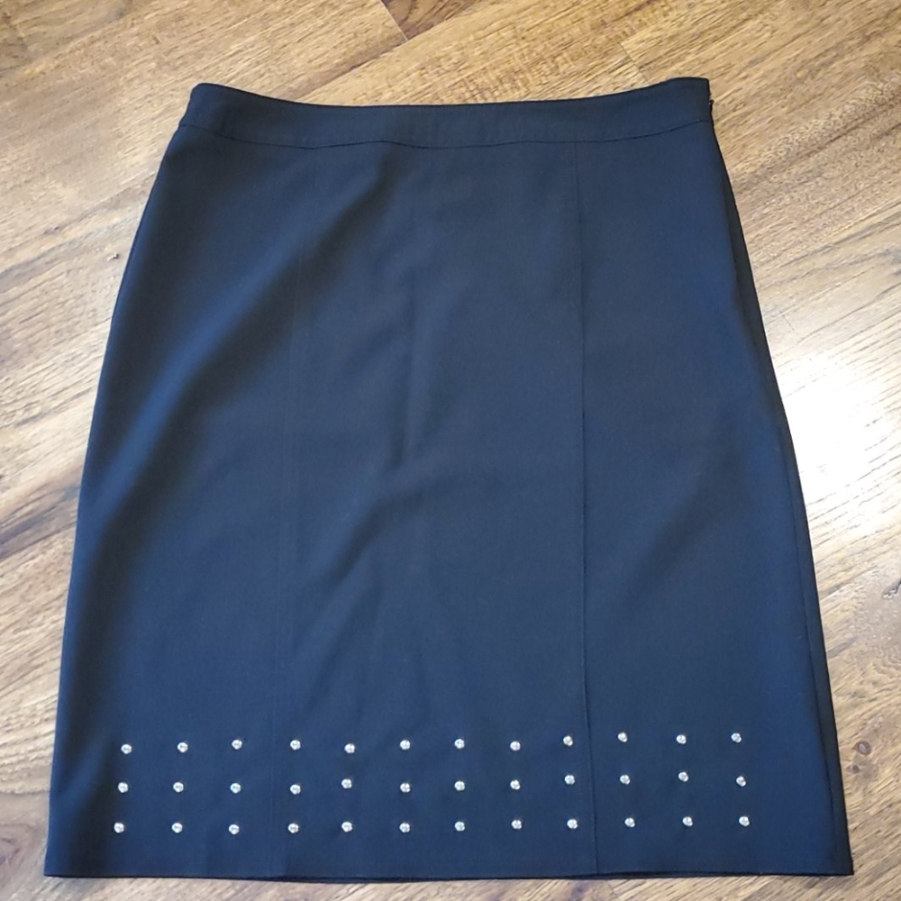 NY Clothing Co.black mini skirt with studs size 6